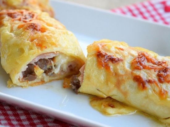 Crespelle (clătite italienești umplute&gratinate)