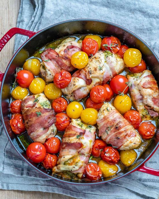 Rulou din cotlet umplut + cartofi copti cuburi + Prajitura Ciocoflan