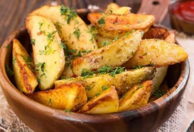 Portofel de pui,cartofi felii, Clatita cu dulceata 